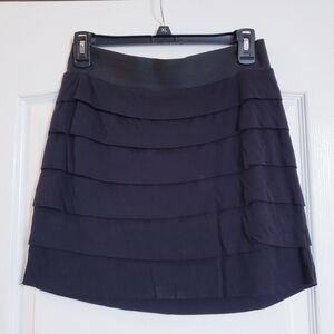 Express Blue Tiered Pencil Skirt Mini